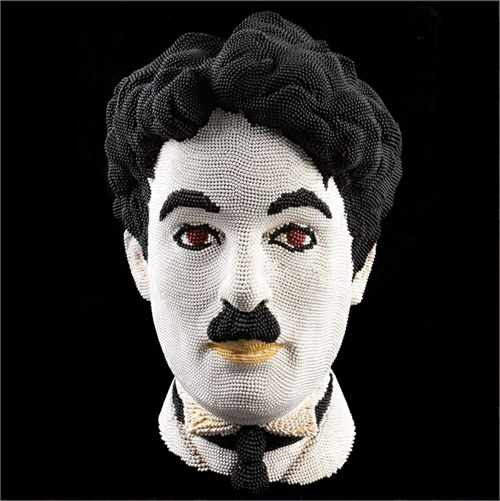 David_Mach_Matchheads_Charlie_Chaplin_01_Coultique